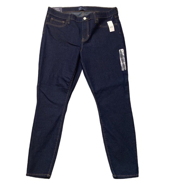 NWT GAP DENIM FAVORITE JEGGING DARK WASH SIZE 12/31 - Picture 1 of 7